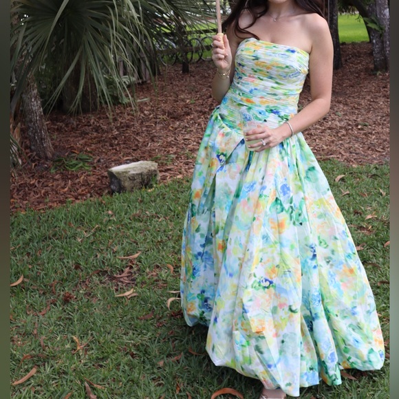 Aje Violette Bubble Hem Maxi Dress - Picture 4 of 5